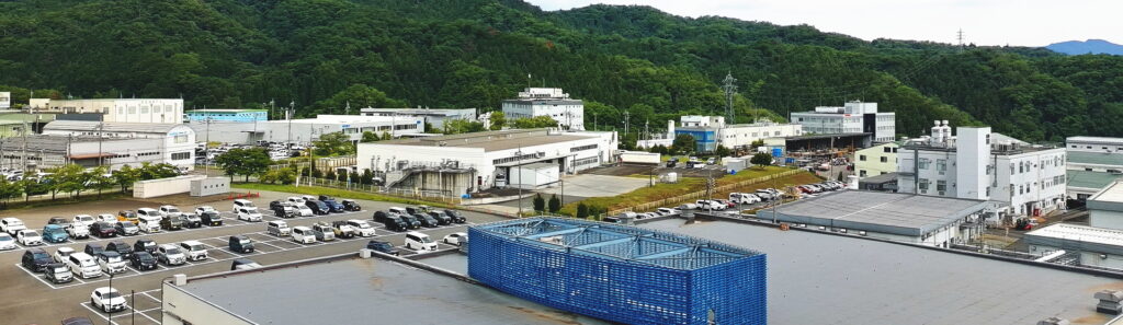 ドローンによる工業団地映像